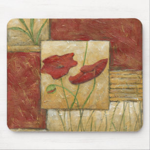 Tapis De Souris Peinture florale avec les courses évidentes de