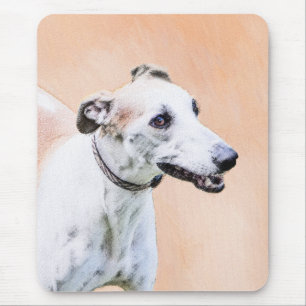 Tapis De Souris Peinture Greyhound - Cute Original Chien Art