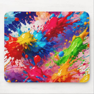 Tapis De Souris Peinture humide colorée design