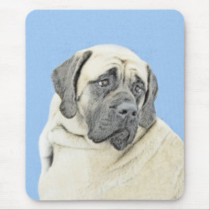 Tapis De Souris Peinture Mastiff (Fawn) anglaise - Art Chien origi