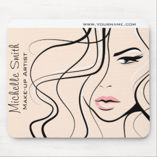 Tapis De Souris Peinture minimaliste Pastel Peach Élégante maquill