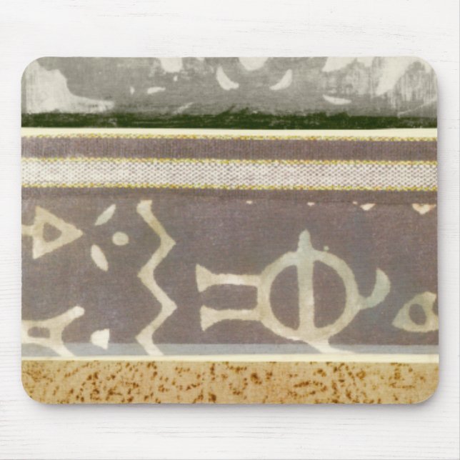 Tapis De Souris Peinture Motif Tribale contemporaine (Devant)
