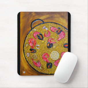 Tapis De Souris Peinture Paella De Marisco par Alfred Fox