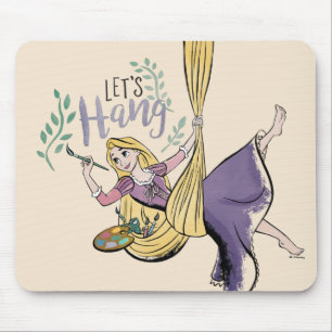 Tapis De Souris Peinture Rapunzel "Accrochons-nous"