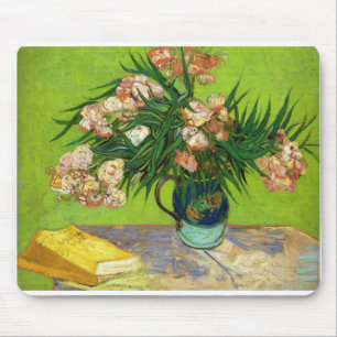 Tapis De Souris Peinture vintage de Van Gogh Fleurs en fleurs Vign
