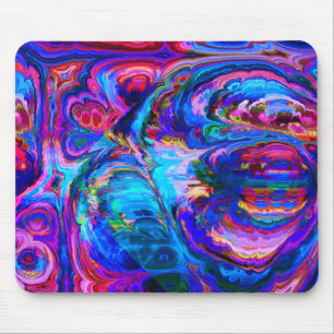 Tapis De Souris Peintures à teintes pourpres modernes
