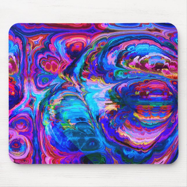 Tapis De Souris Peintures à teintes pourpres modernes (Devant)