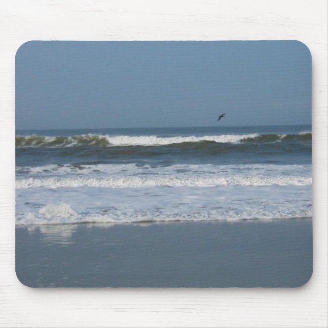 Tapis De Souris Pélican dans le surf (Devant)
