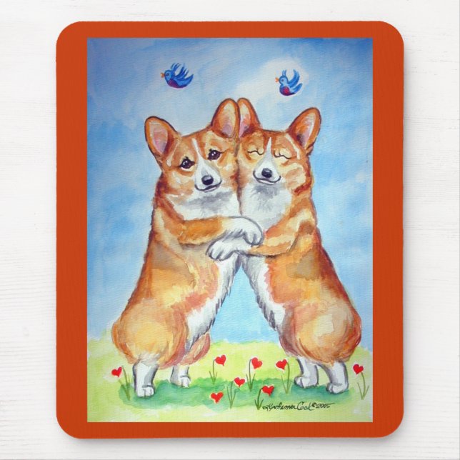 Tapis De Souris Pembroke Welsh Corgi Mousepad (Devant)