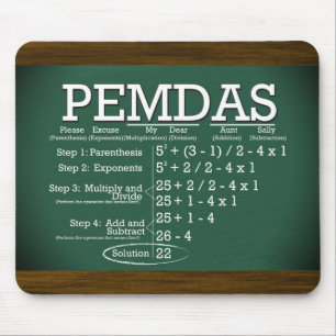 Tapis De Souris PEMDAS Mousepad