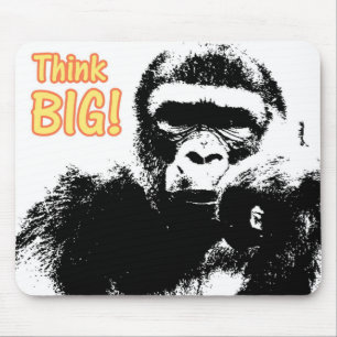 Tapis De Souris Pensez Big Moderne Pop Art Gorilla Modèle