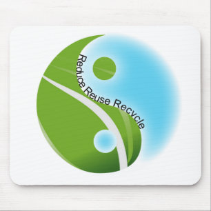 Tapis De Souris Pensez vert