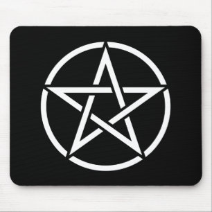 Tapis De Souris Pentagone étoilé blanc Mousepad