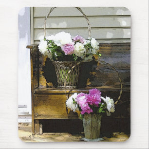 Tapis De Souris Peonies Fleurs Photo Mousepads