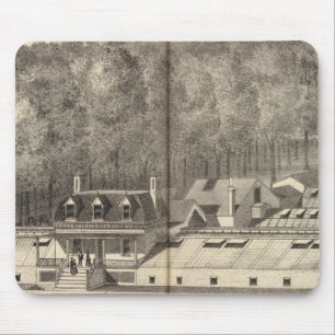 Tapis De Souris Pépinière et maisons vertes de A Hance & Son