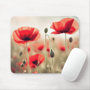 Tapis De Souris Pépites rouges dans un champ