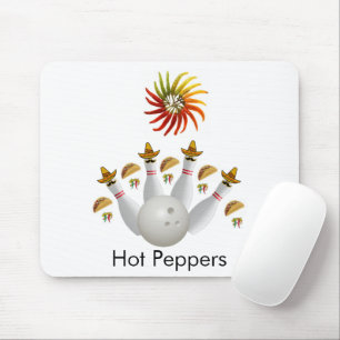 Tapis De Souris Peppers Hot Bowling Balls Mouse Pad! Tapis de sour