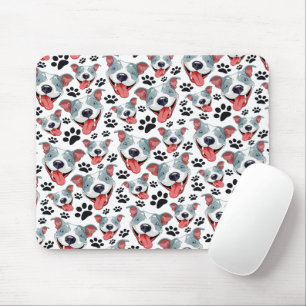 Tapis De Souris Peppy Pit Bull American Pitbull Pet Chien Chien Ch