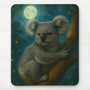 Tapis De Souris Perch Koala Lune