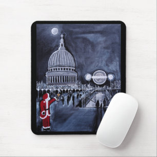 Tapis De Souris Père Noël à Londres Peinture par Alfred Fox