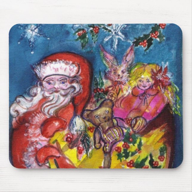 TAPIS DE SOURIS PÈRE NOËL AVEC CADEAUX (Devant)