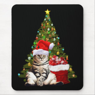 Tapis De Souris Père Noël Cat