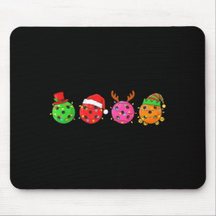 Tapis De Souris Père Noël Chapeau Bonhomme de Neige Xmas Drôle Amo