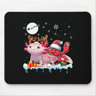Tapis De Souris Père Noël Crabe équitation Axolotl Reindeer Mer de