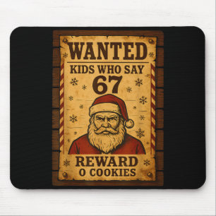Tapis De Souris Père Noël drôle voulu Liste des enfants vilains qu