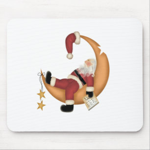 Tapis De Souris Père Noël endormi sur les t-shirts et cadeaux de l