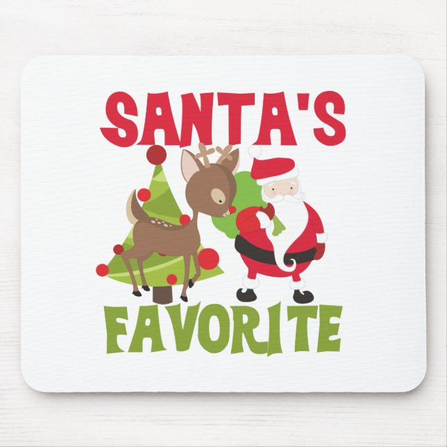 Tapis De Souris Père Noël favori (Devant)