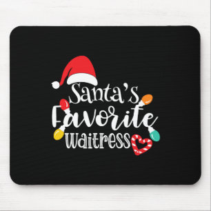 Tapis De Souris Père Noël Favori Witress Christmas Lights Père Noë