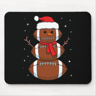 Tapis De Souris Père Noël Footbyll Bonhomme de Neige Sports Byll H