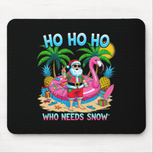 Tapis De Souris Père Noël Tropical Drôle Cadeau de Vacances de Noë