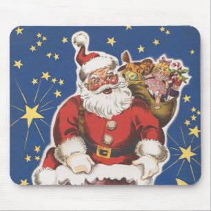 Tapis De Souris Père Noël vintage, La Nuit avant Noël