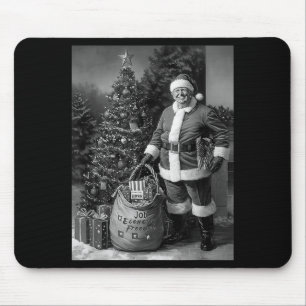 Tapis De Souris Père Trump avec un sac plein de cadeaux de Noël