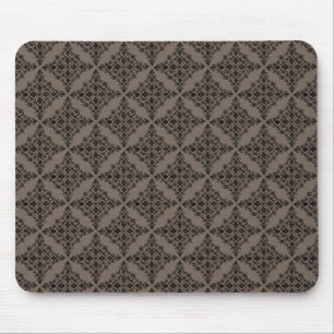 Tapis De Souris Perfectly Polished Damask Mousepad, Mocha