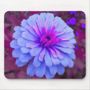 Tapis De Souris Périwinkle en rose Zinnia Mousepad