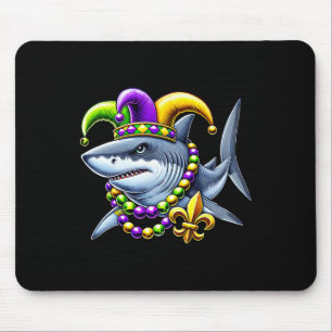 Tapis De Souris Perles de requin Jester Mardi Gras Carnival Hommes