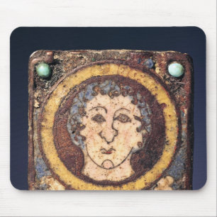 Tapis De Souris Péroné avec le visage d'un jeune homme