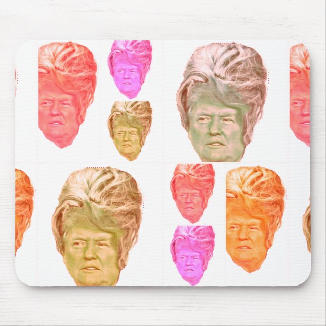 Tapis De Souris Perruque drôle Mousepad de ruche de Donald Trump (Devant)