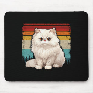 Tapis De Souris Perse Chat Vintage détendu Style Rétro Cool Pe