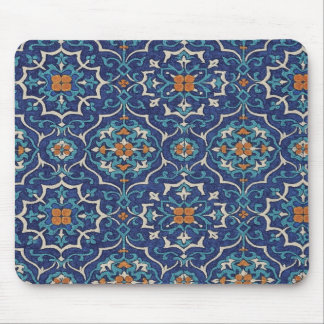 Tapis De Souris Persian Tile Pattern Mouse Pad – Elegant Blue Geom