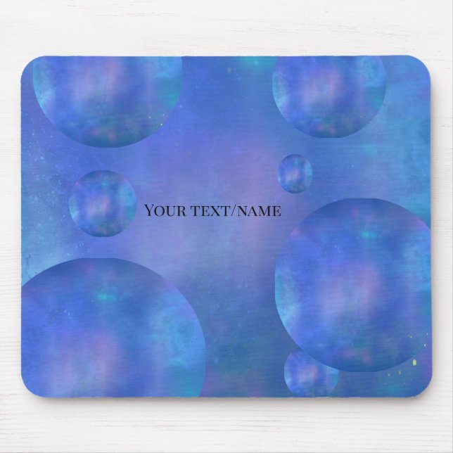 Tapis De Souris Personalized Galaxy Nebula Mouse Pad - Custom Name (Devant)
