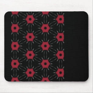 Tapis de souris personnalisable à pois rouge noir