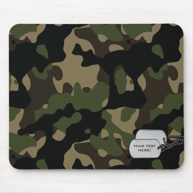 Tapis de souris personnalisable de camouflage (Devant)