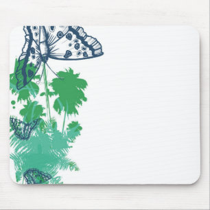 Tapis de souris personnalisable Papillon Bleu Mari