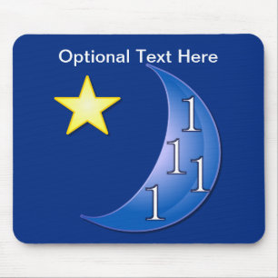 Tapis De Souris Personnalisable une fois dans une lune bleue