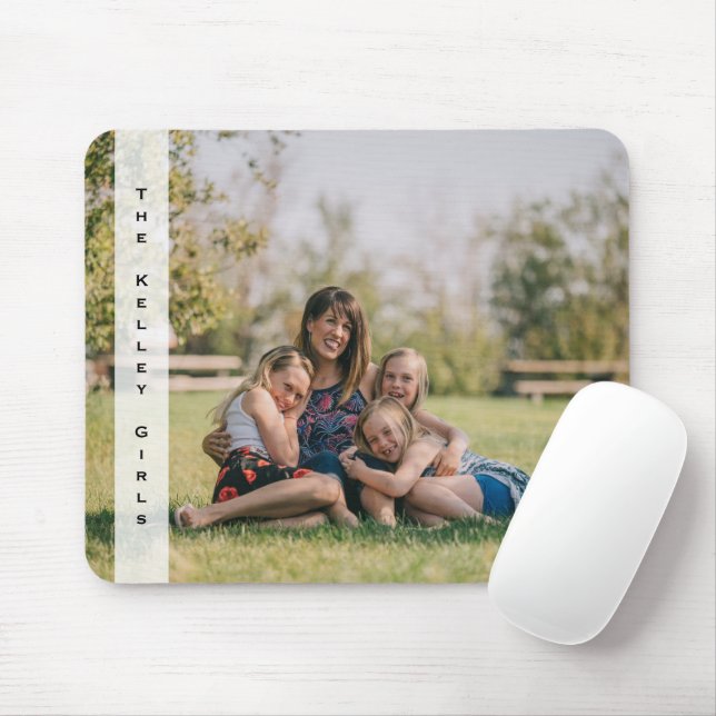 Tapis De Souris Personnalisation verticale photo complète personna (Avec souris)