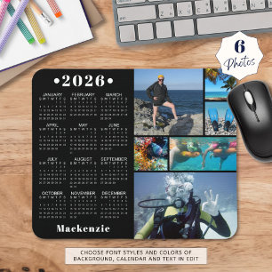 Tapis De Souris Personnalisé 2023 Calendrier 6 Photo Couleur perso